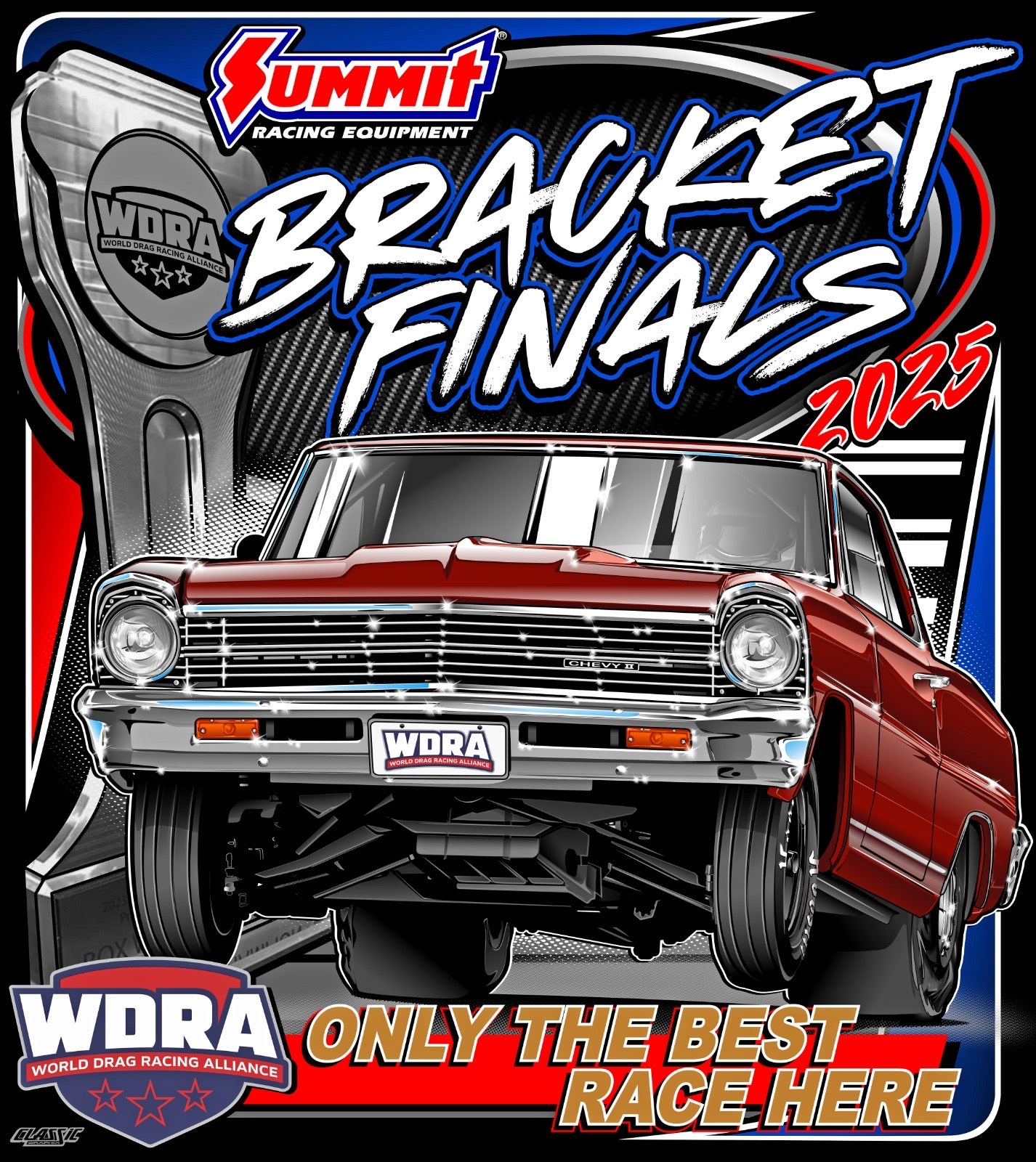CLEARANCE $10 WHILE SUPPLIES LAST - 2025 WDRA Summit Bracket Finals Event T