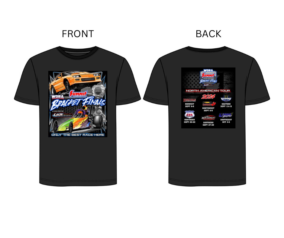 FREE WDRA "ONLY THE BEST RACE HERE" FLAG WITH EVERY BRACKET FINALS T-SHIRT ORDER!