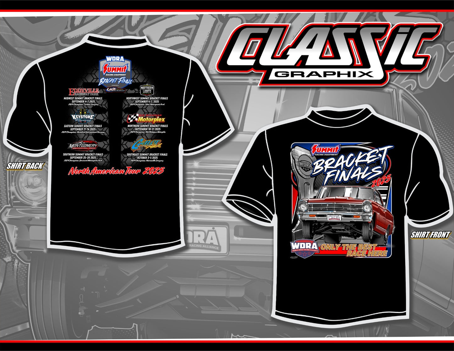 CLEARANCE $10 WHILE SUPPLIES LAST - 2025 WDRA Summit Bracket Finals Event T